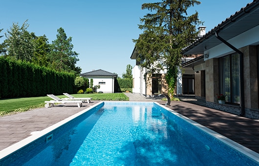 Cleaned and maintained backyard pool.